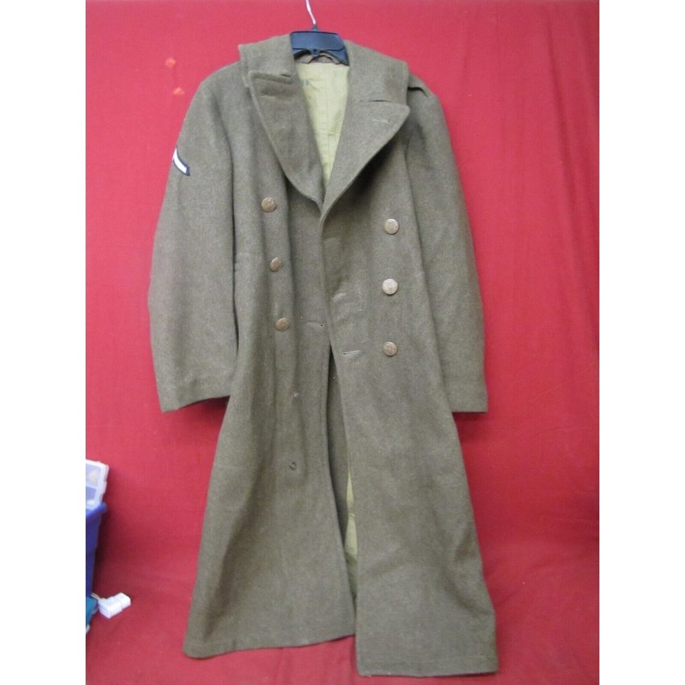 ORIGINAL WWII US ARMY WINTER M1938 GREAT COAT OVERCOAT 36R